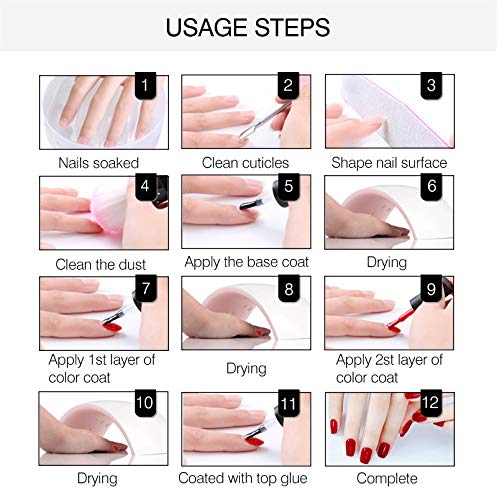 MEMEDA Esmalte de gel para uñas, Milky White, 7.4 ml