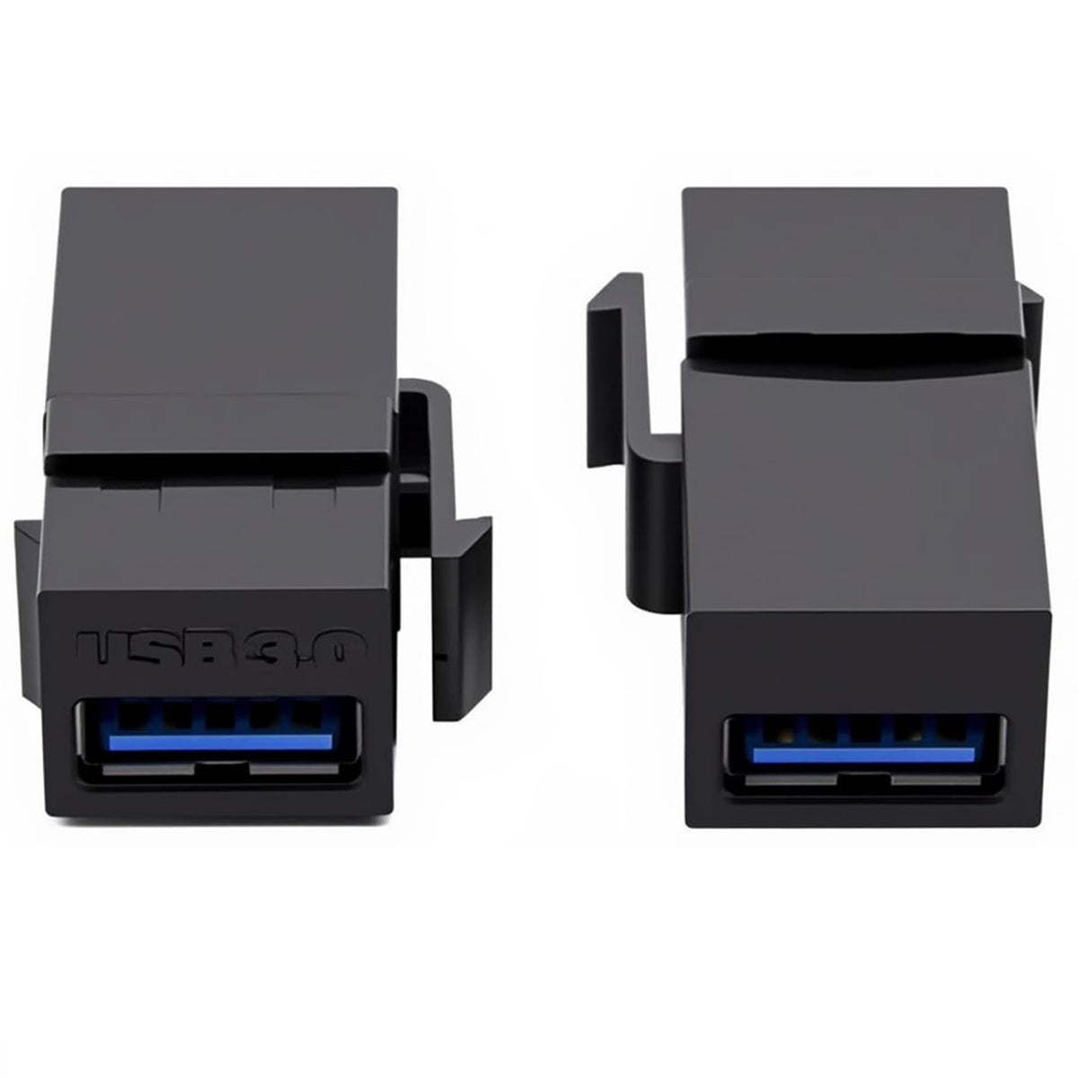 Adaptadores USB 3.0 Keystone Jack Inserts AYECEHI Negro Hembra a Hembra