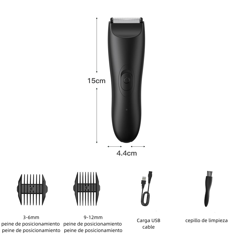 Afeitadora eléctrica para hombre ，recargable, húmeda y seca, maquina afeitar hombre，rasuradora electrica hombre，IPX-7 resistente al agua，Afeitadora ligera para viajar