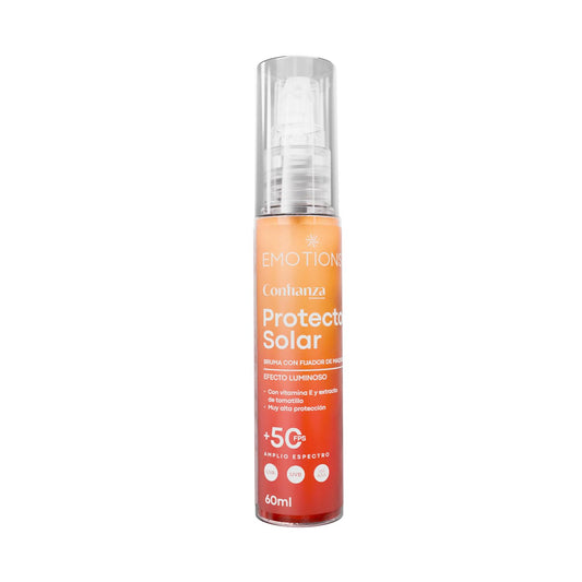 Bruma Facial Emotions Labs FPS 50+ Luminoso con Vitamina E y Tomatillo para Todo Tipo de Piel