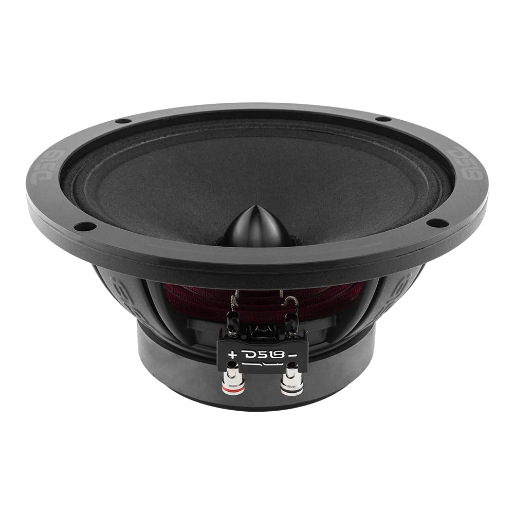 Altavoz de Audio para Coche DS18 Negro 8 Pulgadas Rango Medio 700 Vatios 4 Ohmios