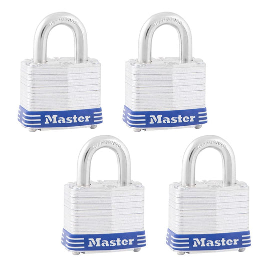 Candado de Acero Zincado Master Lock 4-Pack