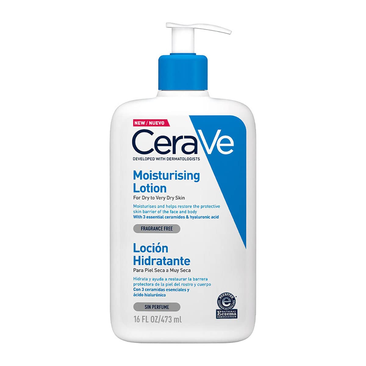 Cerave Gel Facial tratamiento Anti-imperfecciones Para Piel Grasa o Acne, 40ml + Loción Hidratante de Rostro y Cuerpo para Piel Seca con Ácido Hialurónico 473ml