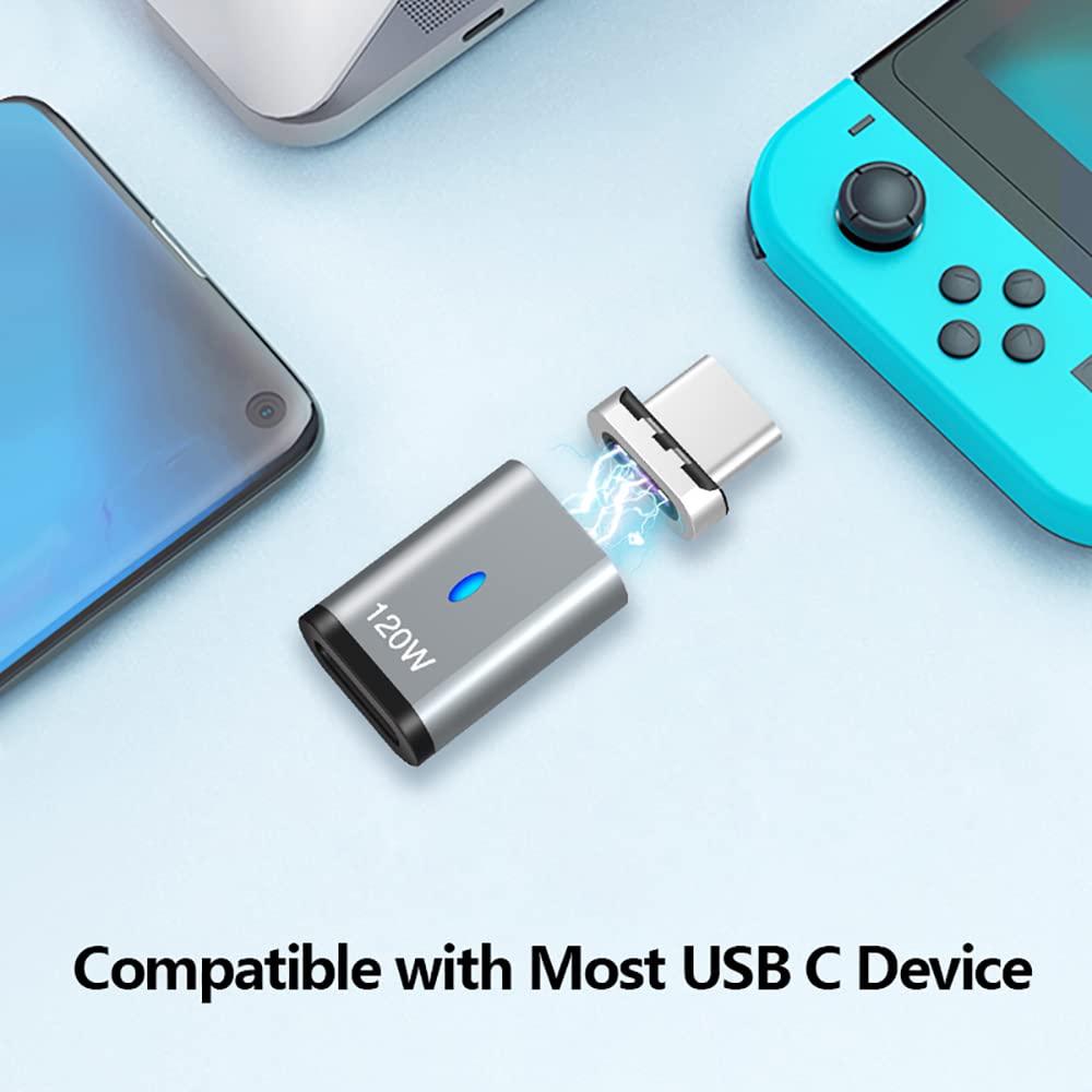 Adaptador Magnético USB C SHEEAST 120W Compatible con MacBook y iPad Pro