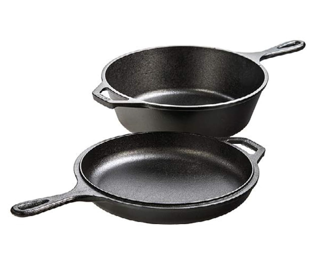 Lodge LCC3 Pre-Seasoned Cast-Iron Combo Cooker, 3-Quart
