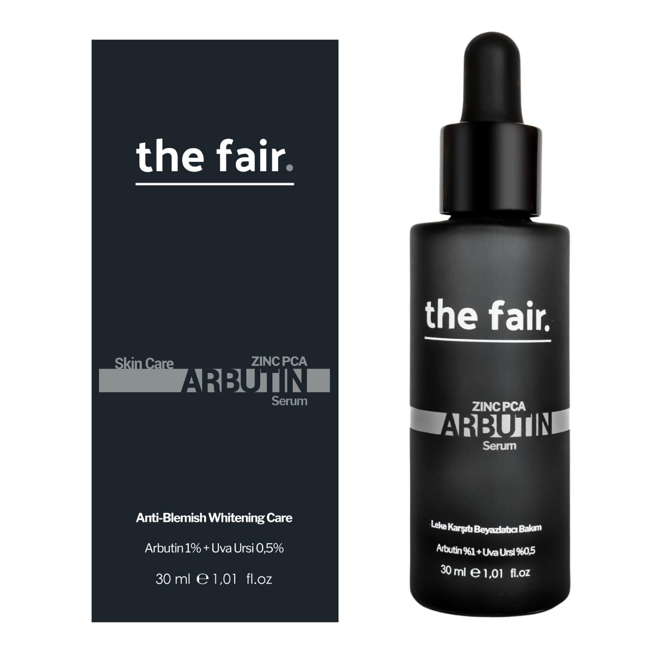 The Fair Suero Facial Anti Manchas con Alfa Arbutina 30ML, Iluminador, Hidratante, Mejora el Tono de la Piel, Combate Imperfecciones y Manchas de Embarazo, Acné, Sol y Edad