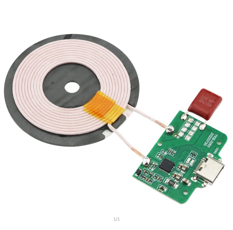 SJZBIN Cargador inalámbrico Qi de 15 W PCBA placa de circuito con carga de almohadilla de bobina