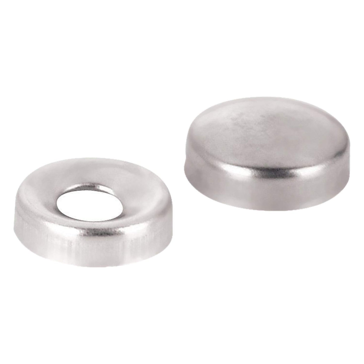 Rok Hardware - Juego de 10 tapas de rosca de metal avellanado de 15/32 pulgadas (12 mm) para tamaño #6 y #8