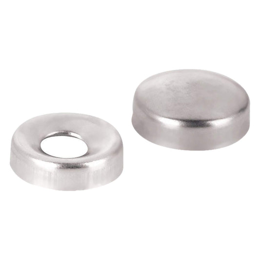 Rok Hardware - Juego de 10 tapas de rosca de metal avellanado de 15/32 pulgadas (12 mm) para tamaño #6 y #8