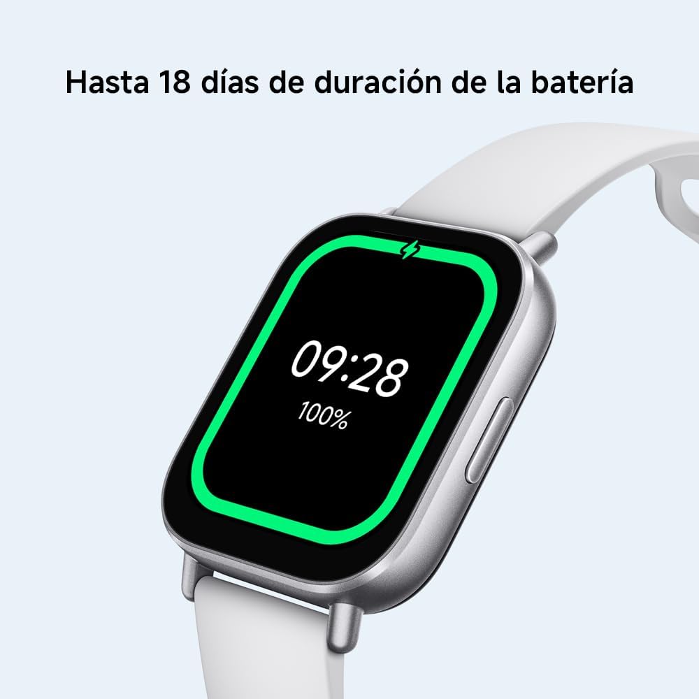 Reloj Inteligente Xiaomi Redmi 5 Active Plata Compatibilidad iOS y Android
