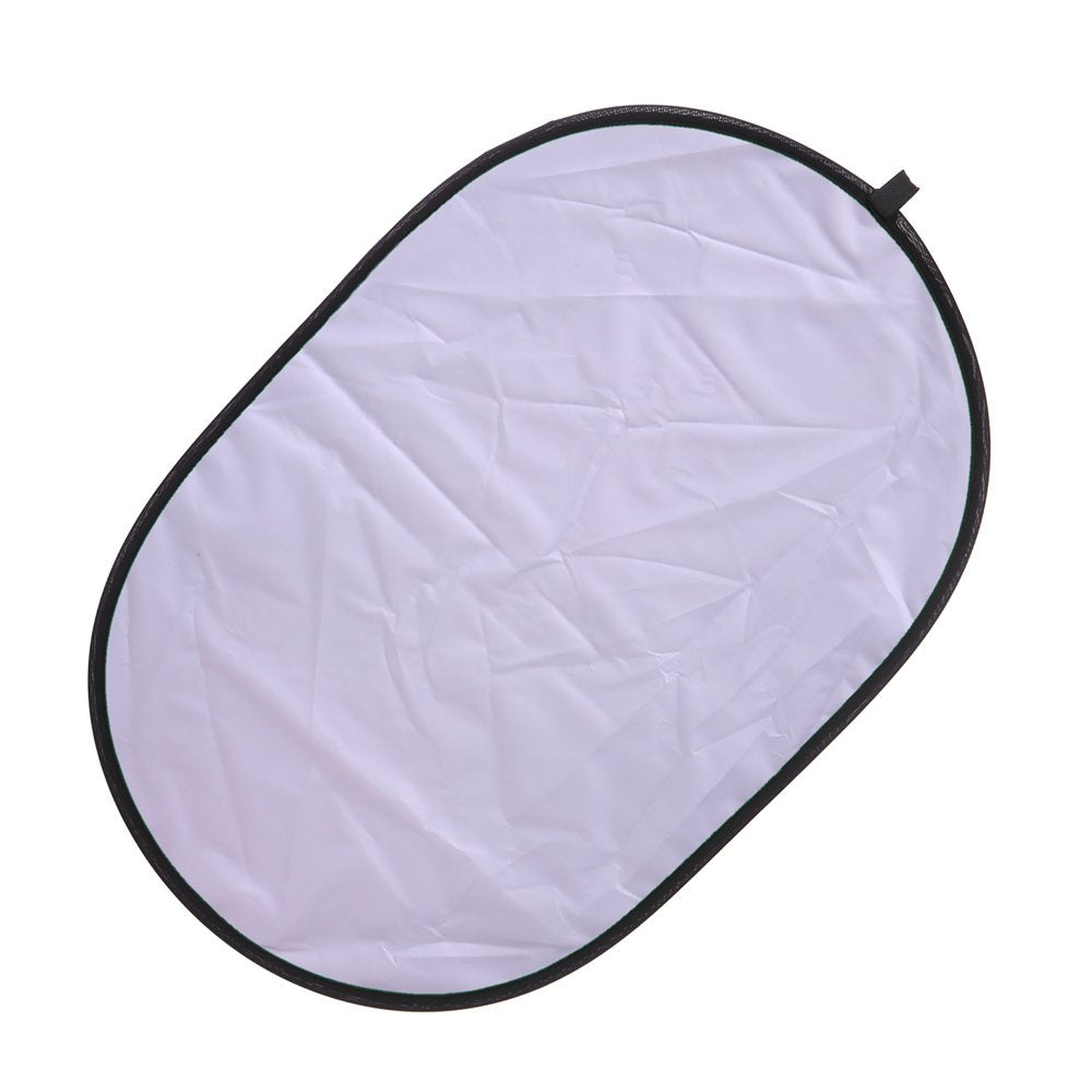TRUMAGINE - Difusores de reflector ovalados plegables 5 en 1 para fotografía de 60 x 90 cm, reflectores multidisco con estuche de transporte para fotografía de estudio - translúcido, dorado, plateado,