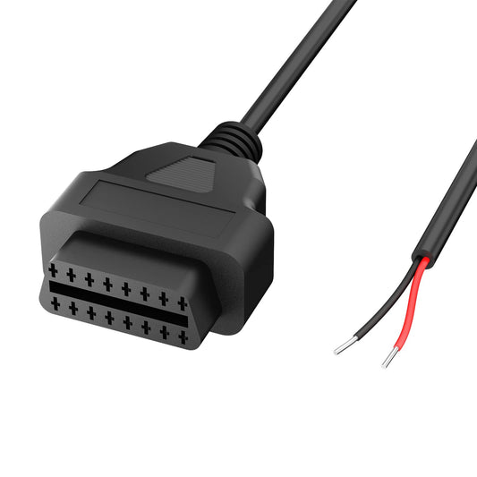 Adaptador de Cable de Alimentación EnruigeOK Negro OBD2 de 2 Pines a 16 Pines