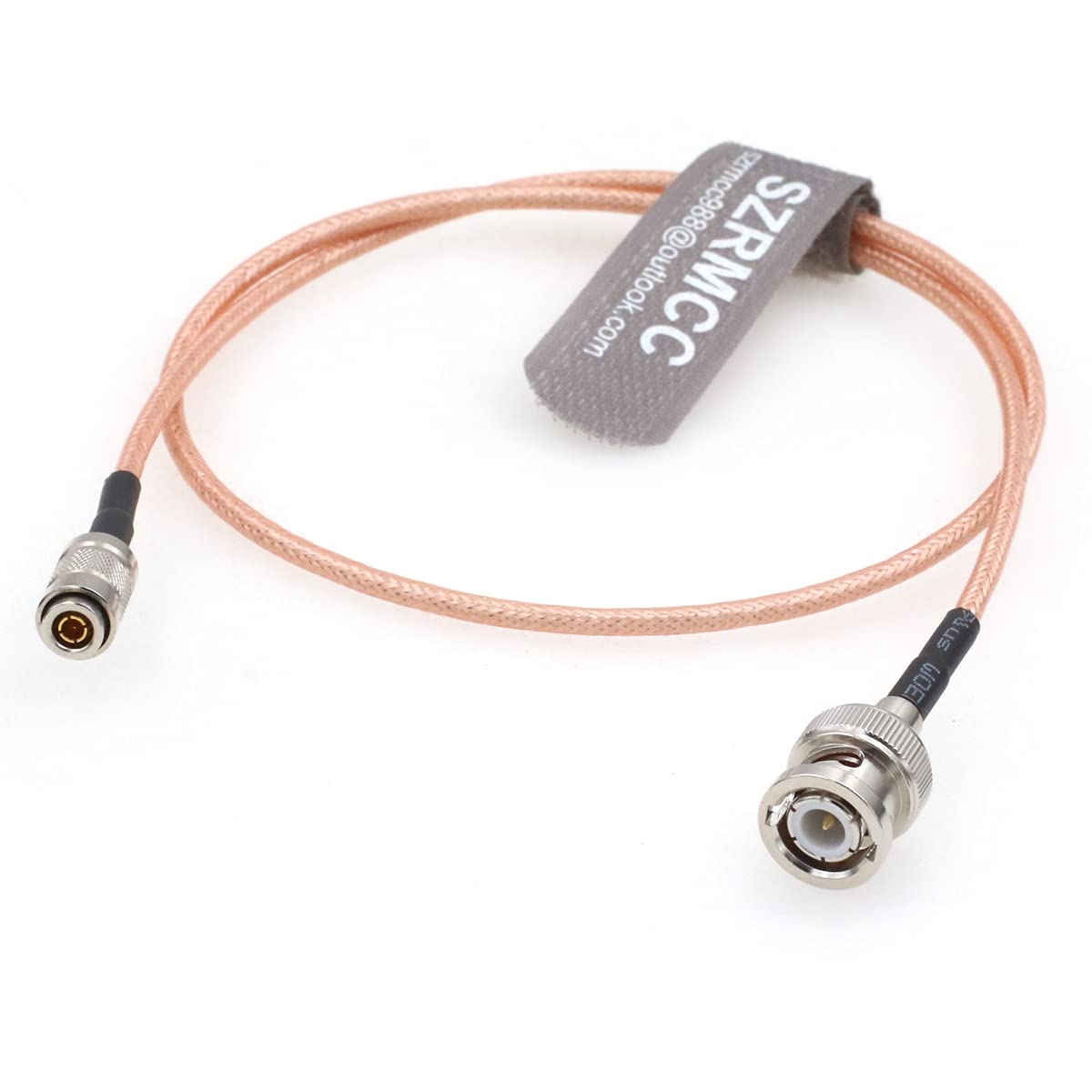 Cable Coaxial RF HD SDI BNC Macho a DIN1.0/2.3 Macho SZRMCC 75ohm para Cámara de Video 4K 60 cm
