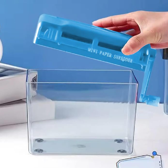 Triturador de Papel CHIC FANTASY Azul con Tamaño de Ranura A6