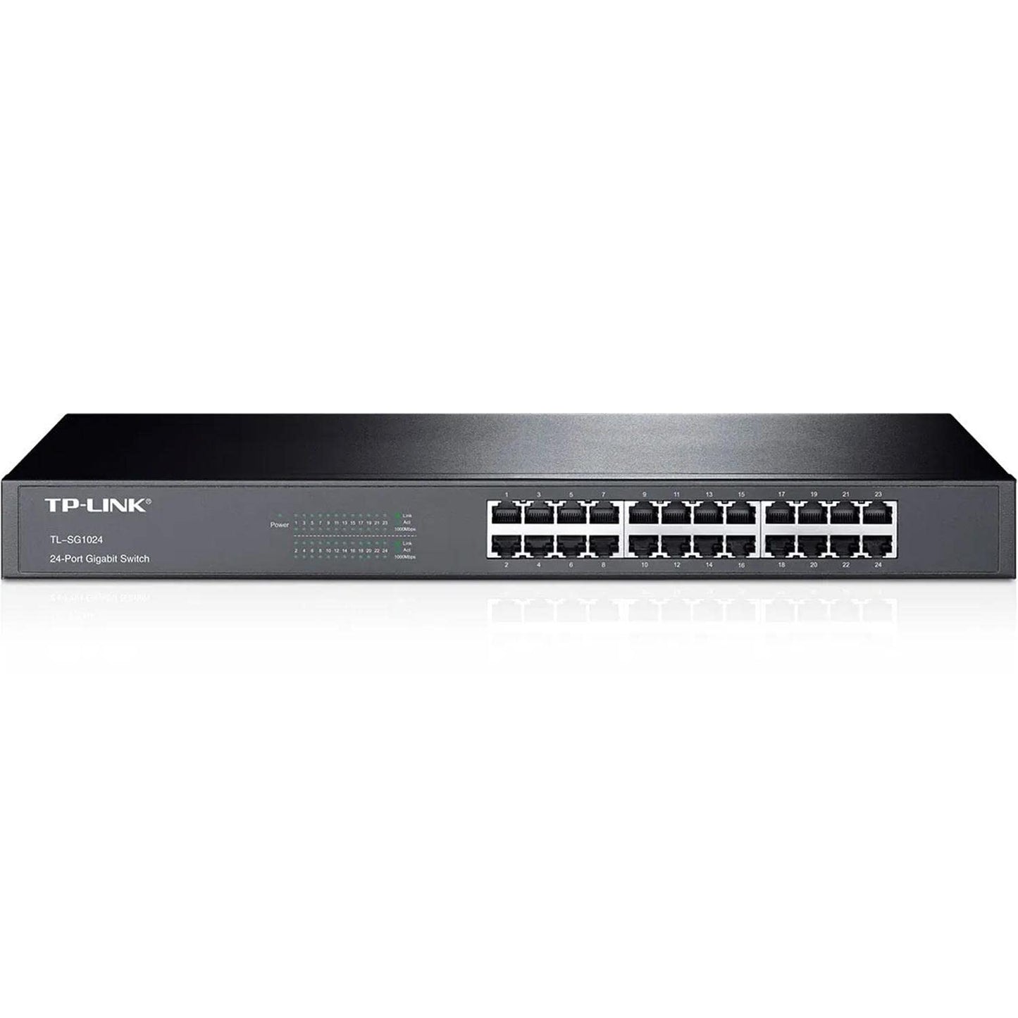 TP-Link TL-SG1024 Interruptor Gigabit con cubierta de acero para escritorio, 24 Port Rack