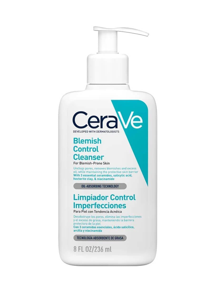 CeraVe. Espuma limpiadora antiacné/Imperfecciones piel grasa, 236 ml + Gel Facial tratamiento Anti-imperfecciones Para Piel Grasa o Acne 40ml + Serum Retinol Anti-Marcas Para Piel Grasa o Acne 30ml