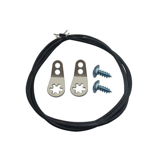 1 juego 001-2869-000 de guitarra de blindaje de cavidad con tornillo y alambre de tierra. Tornillo de soldadura para guitarra o cavidad de control de graves como se utiliza en guitarras estilo F