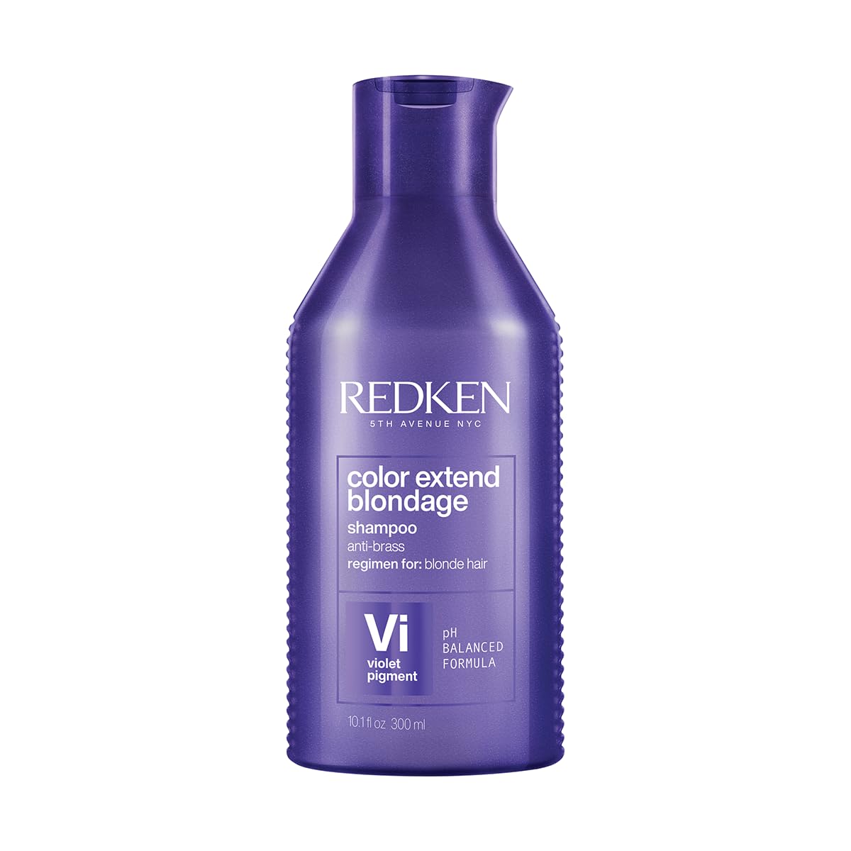 REDKEN - Shampoo Color Extend Blondage 300ml |Shampoo morado para cabello rubio | Neutraliza los tonos amarillos no deseados, para obtener un rubio más frío y vibrante | Sistema Blondage con Pigmentos violetas con ácido cítrico | 300ml