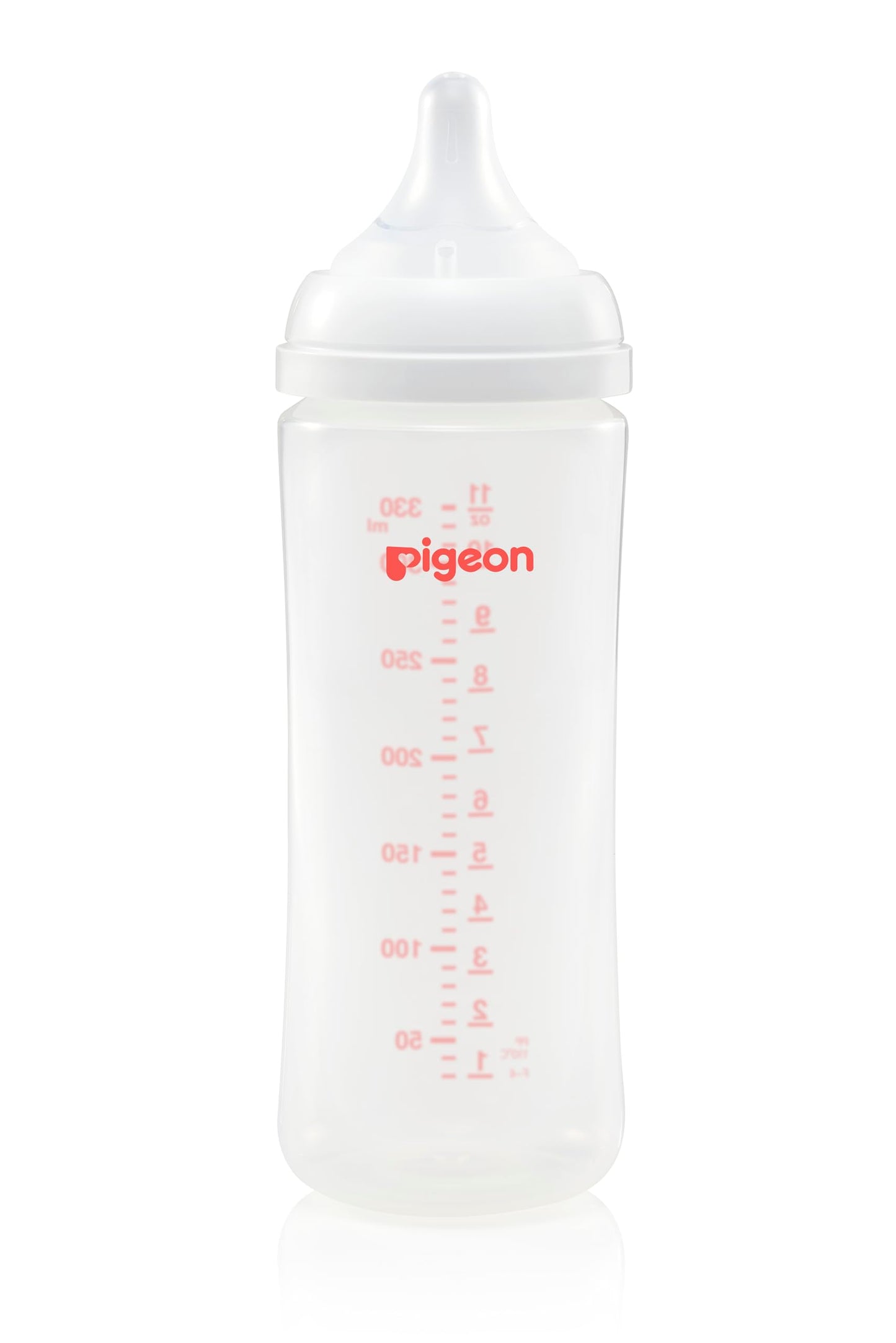 Set de Biberones Pigeon Soft Touch Transparentes Boca Ancha Libre de BPA