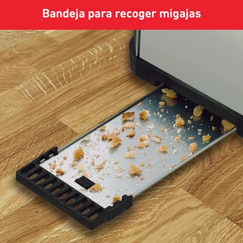 T-fal Ultra Toaster INOX cuenta con 6 niveles de tostado. ¡Tostador ultra compacto de fácil almacenamiento! Elaborado de acero inoxidable, TT330DMX