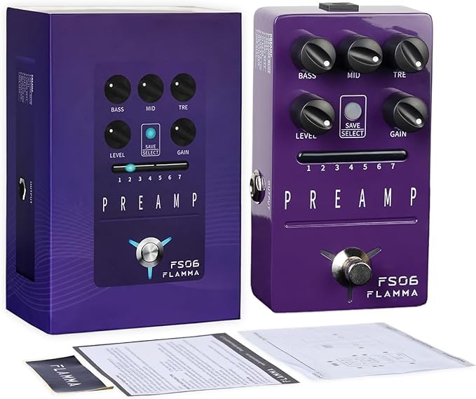 Pedal de Guitarra FLAMMA FS06 Estéreo de Modulación Múltiple con Efectos Almacenables