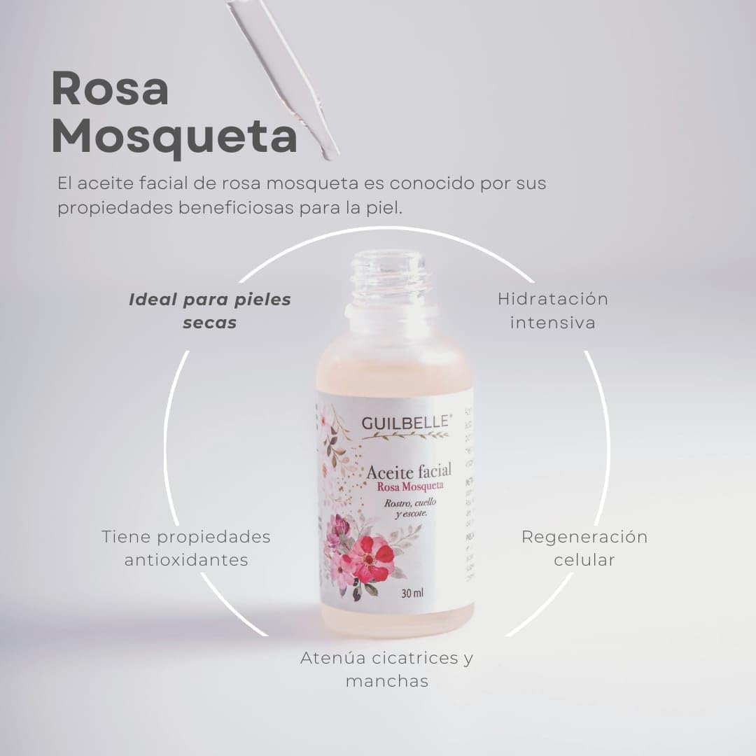 Kit 2 piezas Guilbelle Aceite facial Rosa Mosqueta