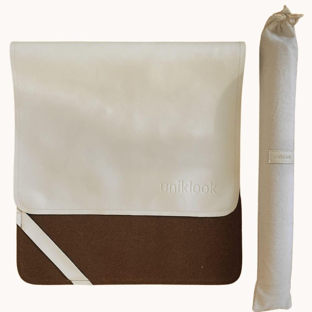 Uniklook Cambiador Portátil de Cuero para Bebé - Tapete Cambiador de Bebé de Cuero Sintético - Cambiador de Pañales de Viaje para Bebé - Tapete para Manualidades - Impermeable 16"x30"