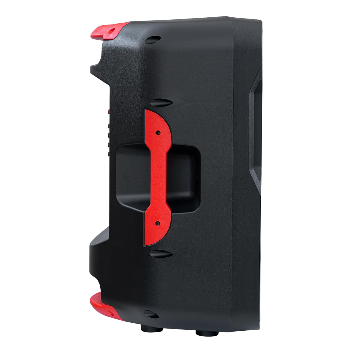 Bafle Profesional de 15 Pulgadas Circle Light 80W RMS Recargable con KSR-Link, Bluetooth, FM, USB, Micro SD, Grabadora, Micrófono Alámbrico, Control Remoto y Stand Potencia de 80w RMS MSA-6516MX