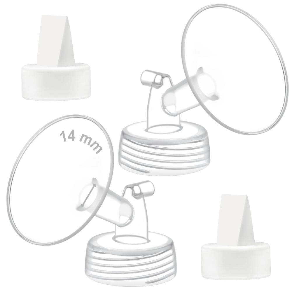 Embudo de 14 mm y Válvula tipo Pato Maymom, compatible con S1, S2 y 9 Plus; repuestos no originales; reemplaza el Embudo y la Válvula tipo Pato de la bomba S2 de Spectra.
