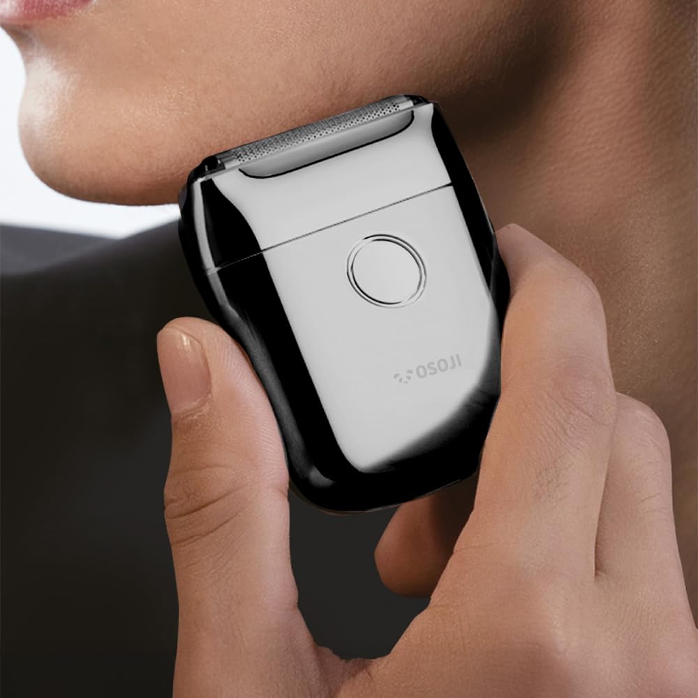 OSOJI - Afeitadora Eléctrica Recargable Modelo Shaver 1, Hasta 60 Minutos de Uso, Afeitado Apurado, Suave y Sin Irritación (Negro)