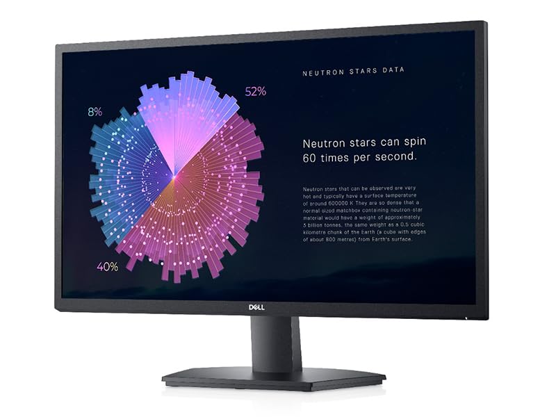 Monitor Dell Serie SE27 - 27" IPS LED FHD (1920 x 1080) - AMD FreeSync - VESA, monitor 16:9-75Hz, tiempo de respuesta gris a gris de 4 ms, luz azul baja, antideslumbrante, puertos HDMI y VGA, negro
