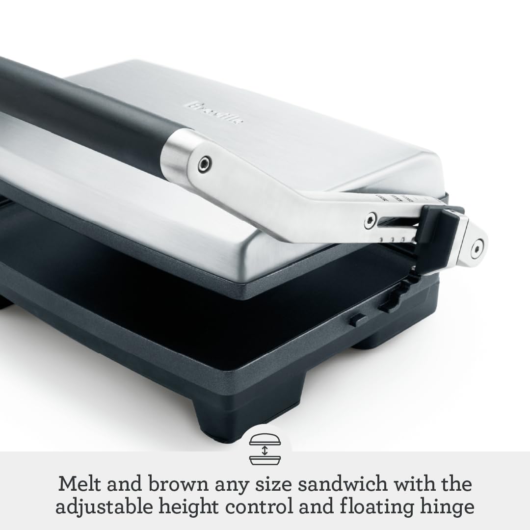 Breville BSG520XL Parrilla Panini con 4 Posiciones, color Acero Inoxidable
