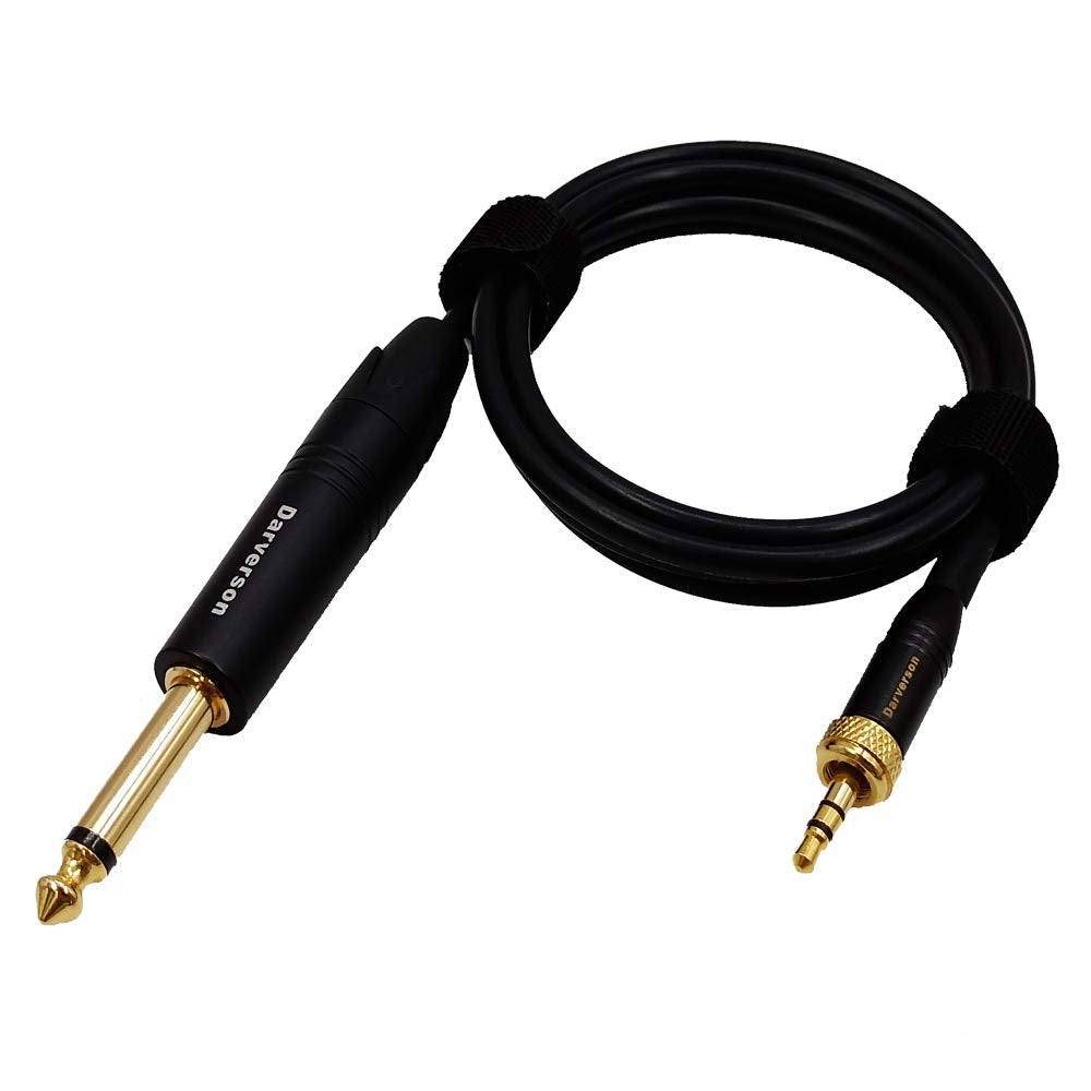 Instrumento de bajo de guitarra 1/8 a 1/4 Cable de repuesto para sistema inalámbrico transmisor sennheiser Beltpack