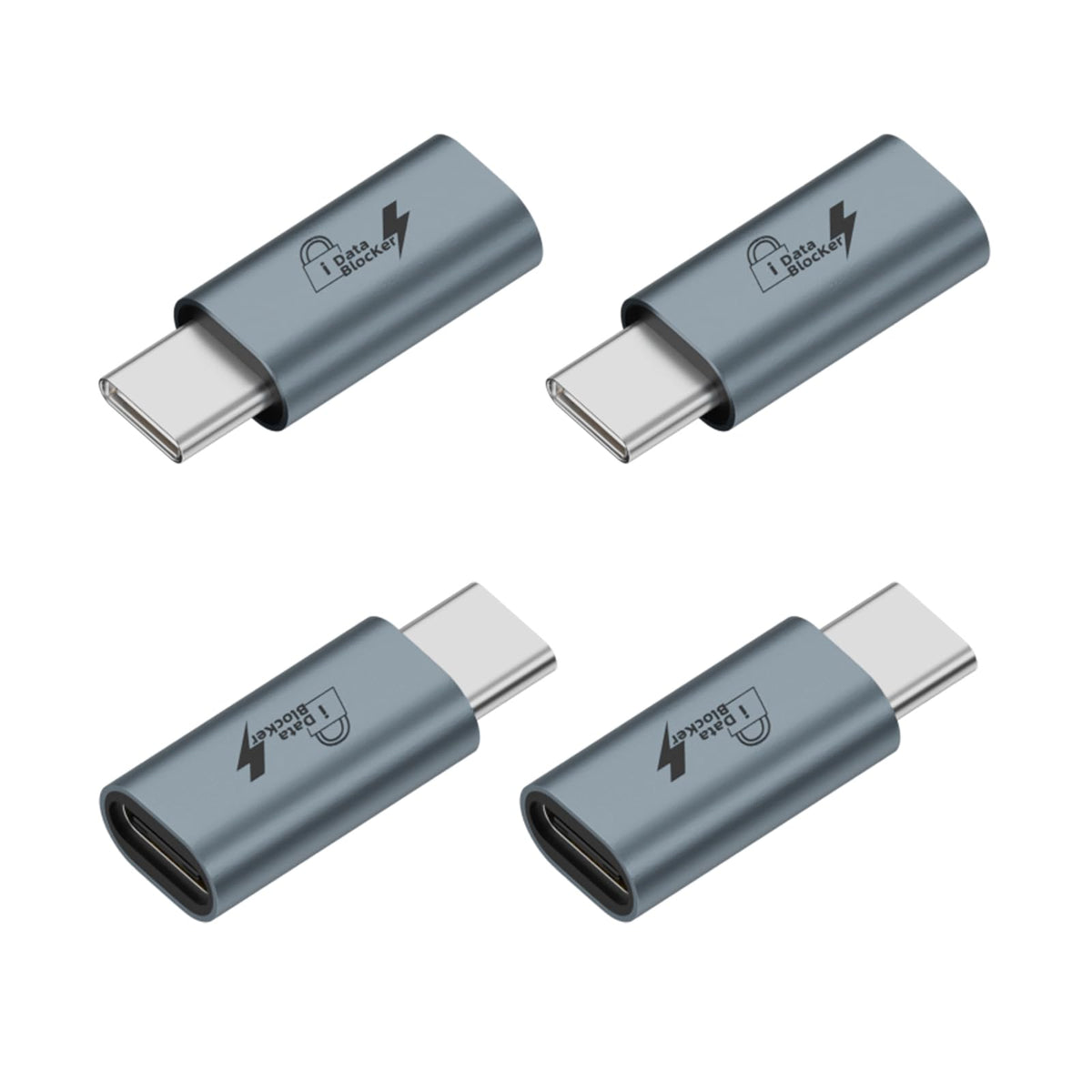 Bloqueador de Datos USB C Pastall Blanco Paquete de 4 Unidades Solo para Carga