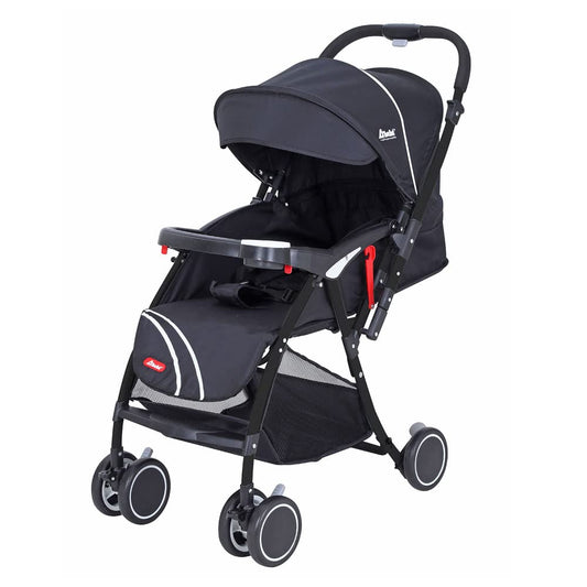 D´BEBÉ - Carriola Lu Baby - Carriola con Manubrio Reversible - Permite tener al Bebé siempre a la vista - Incluye Charola Porta Biberones - Color Negro