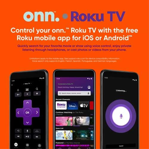 Televisión LED 4K ONN 43 Pulgadas Compatible con Alexa y Google Assistant