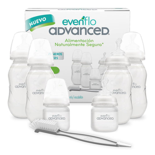 Set de Biberones Ortodónticos con Escobillón 6 Piezas