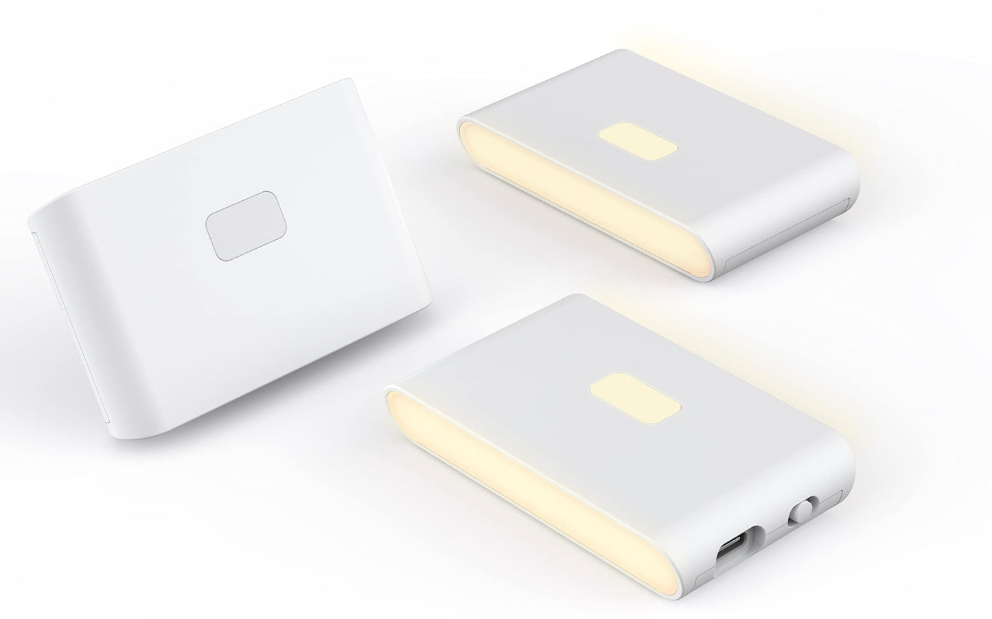 Luces Nocturnas WYZE Blancas Cálidas Con Sensores de Movimiento y Anochecer, Enlazables y Magnéticas, Paquete de 3