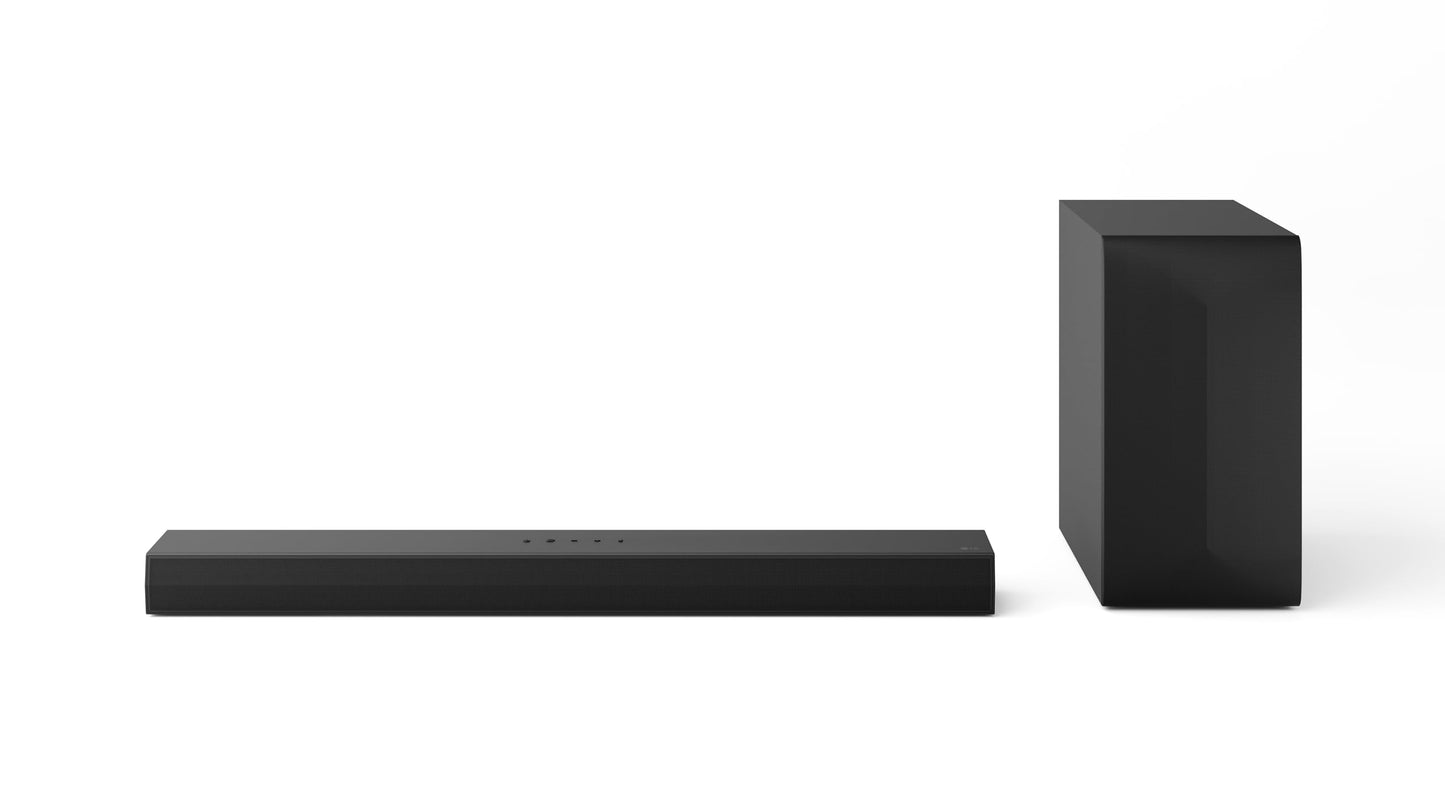 LG S60T 3.1 ch. Barra de Sonido con subwoofer inalámbrico, Dolby Audio, TV Synergy, Wow Interface, AI Sound Pro (Modelo 2024)