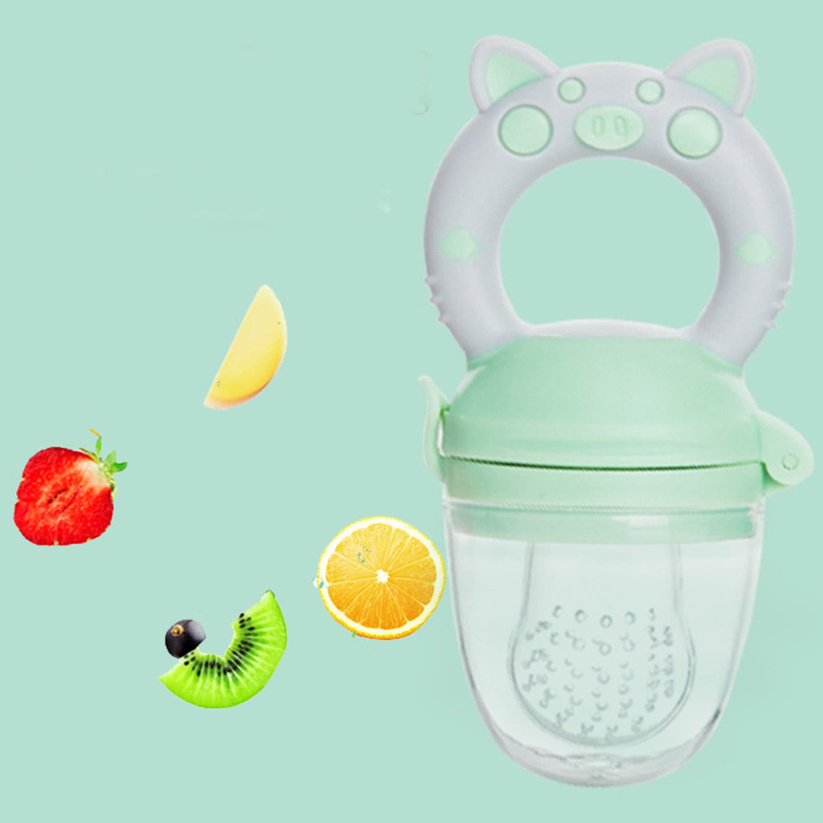 Chupete Alimentador de Alimentos de Frutas para Bebés, Chupete Alimentador de Alimentos de Frutas Frescas para Bebés, Chupete para la Dentición Infantil, Alimentador de Alimentos Chupón alimentador