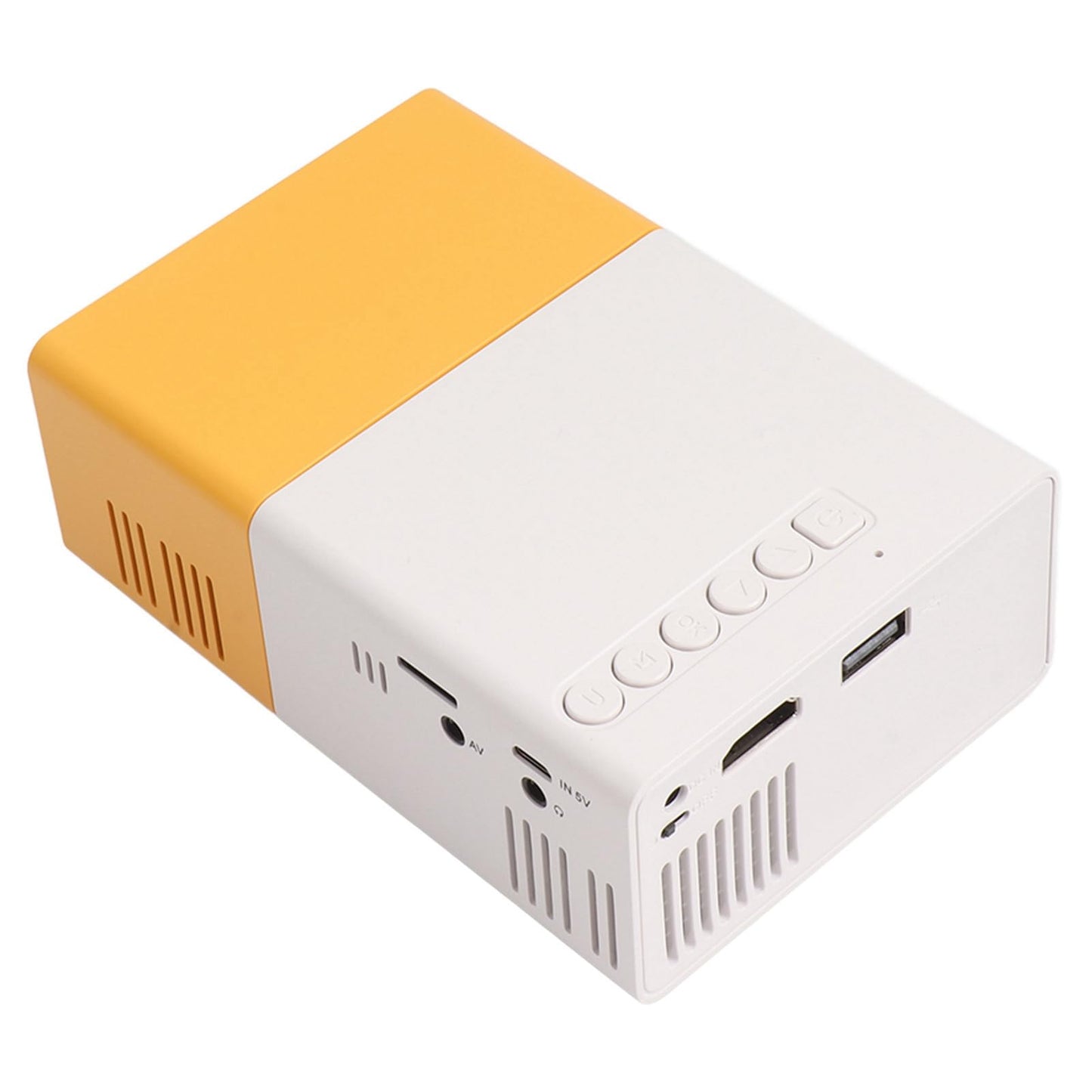 Mini de Video ciciglow Portátil con Altavoces Incorporados y Control Remoto para Exteriores y Hogar Inteligente Pantalla Grande 1920x1080