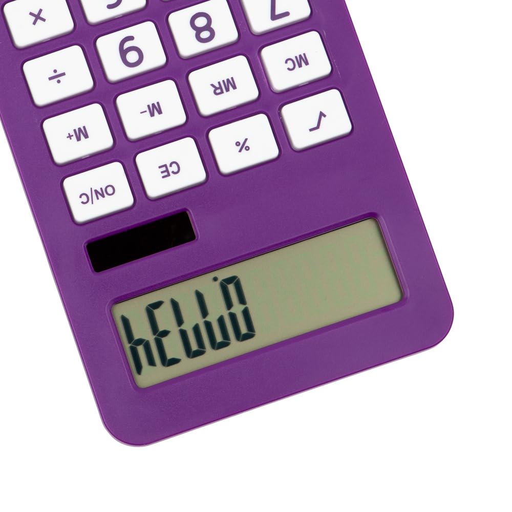 Calculadora JAM PAPER Morado visualización LCD 10 Dígitos