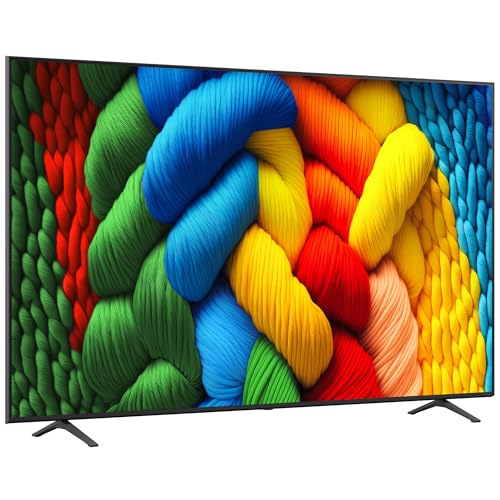 LG Pantalla 86 Pulgadas NanoCell AI NANO80 4K Smart TV webOS 2025 86NANO80ASA |Sistema Operativo webOS | Nano Color | Identificación de Voz AI | HDR10 | Filmmaker Mode Channels