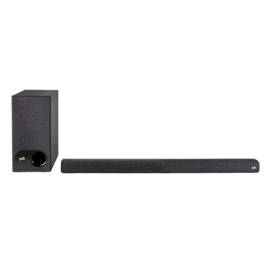 Polk Audio Signa S3 - Barra de Sonido Ultra Delgada para TV y subwoofer inalámbrico con Chromecast Integrado, Compatible con televisores 8K, 4K y HD | Wi-Fi, Bluetooth | Funciona con Google Assistant