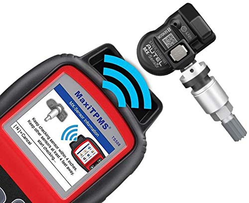 Autel MaxiTPMS MX - Sensor 8 unidades de tallo de metal 315/433MHz TPMS Sensor universal de neumáticos programado por TPMS Tool TS401 TS408 TS501 TS508 TS601 TS608 MK808TS MX808TS MS906TS ITS600