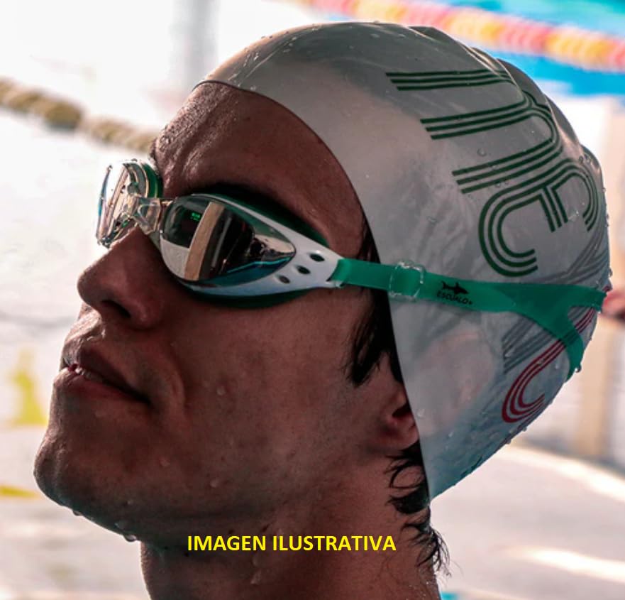 Goggles Natacion I Modelo Apollo Mirrow I Protección UV I Para Adulto I Previene la entrada de agua I Color Negro I Escualo I 1 pieza…