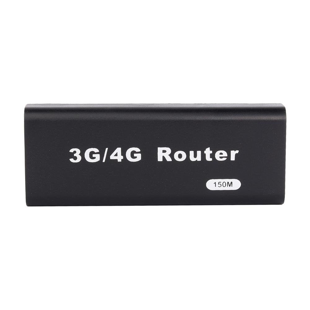 Lazmin Mini WiFi Router, USB Wireless Router, Portátil Mini 3G / 4G WiFi Router, 150 Mbps, Compatible con Todos los Sistemas operativos, Conecta y Reproduce (Negro)