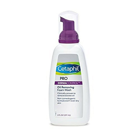 Cetaphil Pro DermaControl limpiador de espuma para quitar aceite, 8 oz (paquete de 3) – El embalaje puede variar