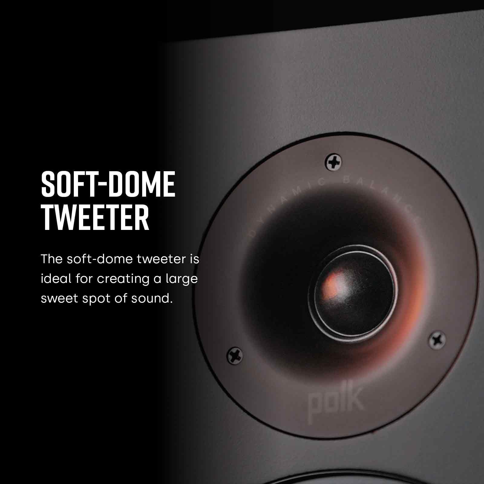 Polk Audio T50 Bocina Tipo Columna, Negro