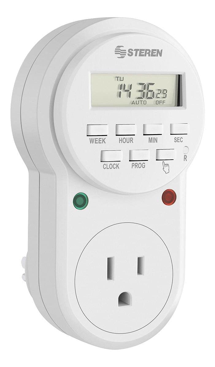STEREN Temporizador (Timer) Digital de 8 Eventos